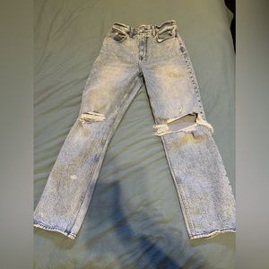 Abercrombie “the 90s straight ultra high rise” jeans